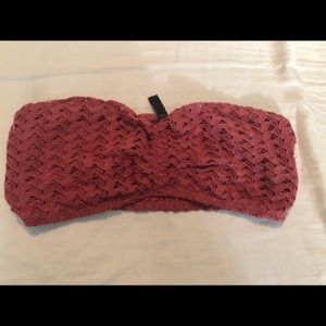 Lace burgundy bandeau